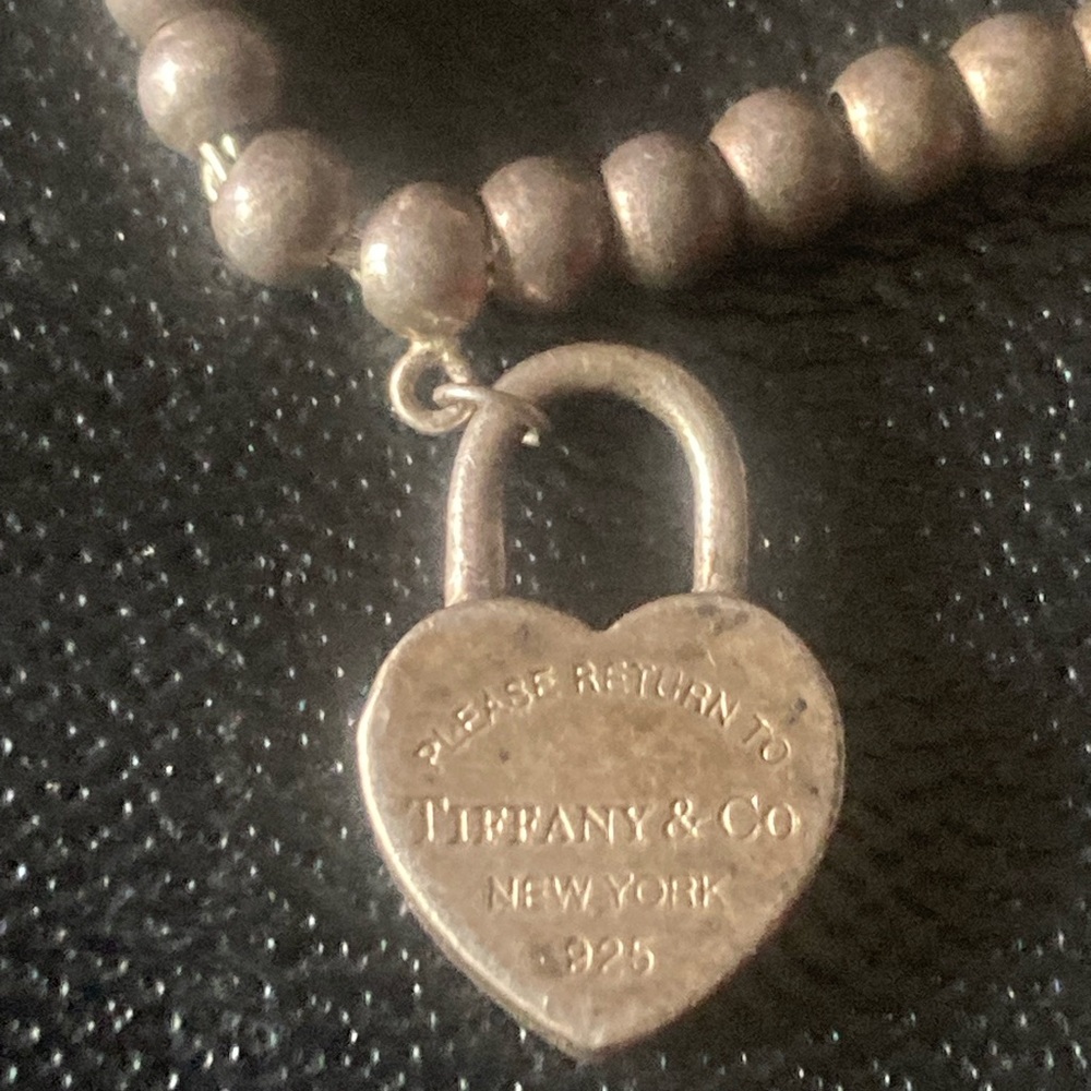 Tiffany & Co. Silver Heart Lock Bracelet